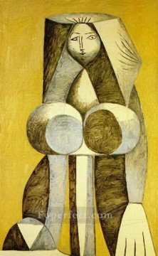 Pablo Picasso Painting - Woman standing 1946 cubist Pablo Picasso